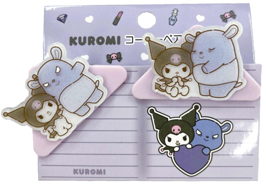 Unic Sanrio Kuromi Corner Pair Clips D2 H3 Size Approx. W5.2 SR-0104KR