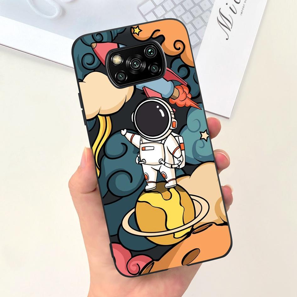 Case For Xiaomi Poco X3 Pro NFC Phone Cover Lovely Dinoaur Butterfly Silicone Soft Cases For Xiaomi Poco X3 GT X3Pro X3NFC Coque