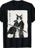 Tricou Pisică Samurai: Tricou Grafic Artă Războinic Ukiyo-e Vintage Artă Pisică