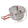 Outdoor Stove Top Pressure Cooker Meats Pots Stainless Steels Stove Pressure Cooker Meats Pots Camping Cookware Enduring