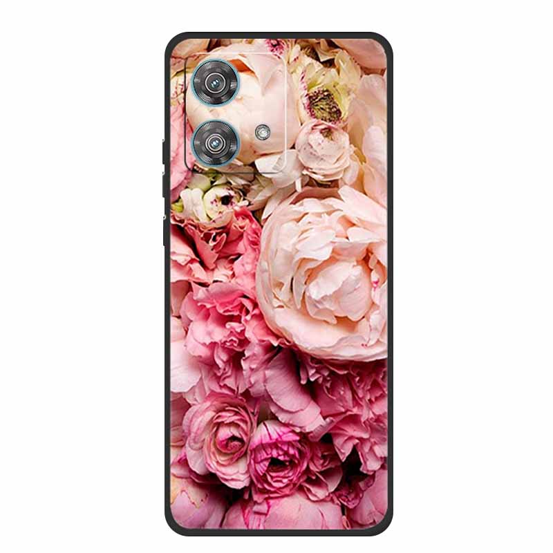 For Motorola Edge 40 Neo Case Animals TPU Soft Silicone Phone Cover for Moto Edge 40 Neo 5G Edge40 Neo Shockproof Wolf Fundas
