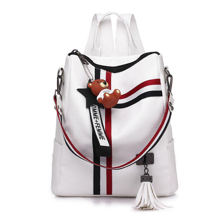 Spring/Summer Ribbon Dual-Use European & American Women's Casual Backpack