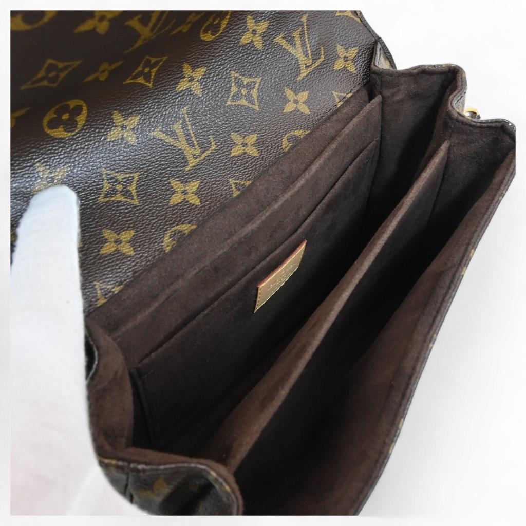 Auth LOUIS VUITTON Monogram Pochette Metis MM 2Way Bag Brown Canvas Women’s lv88134zz
