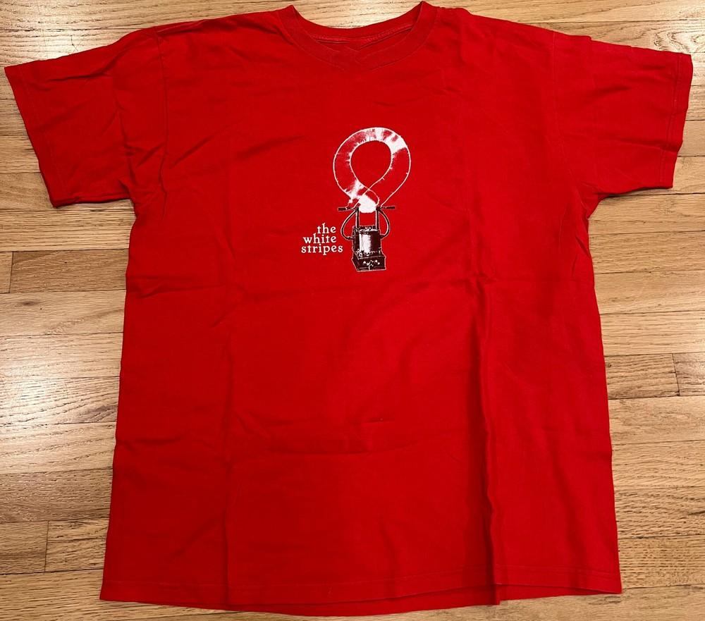 2005 The White Stripes Tour Concert TShirt Cotton Unisex Tee Size S4XL Unisex T-Shirt XXXL