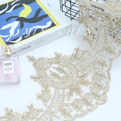 Sequined Car Bone Lace Clothing Accessories Suspenders Bridal Wedding Dress Dance Clothes Handmade Diy Headgear Material