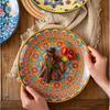 Bohemian Ceramic Plate Home Western Cuisine Plate Creative Cuisine Plate Restaurant