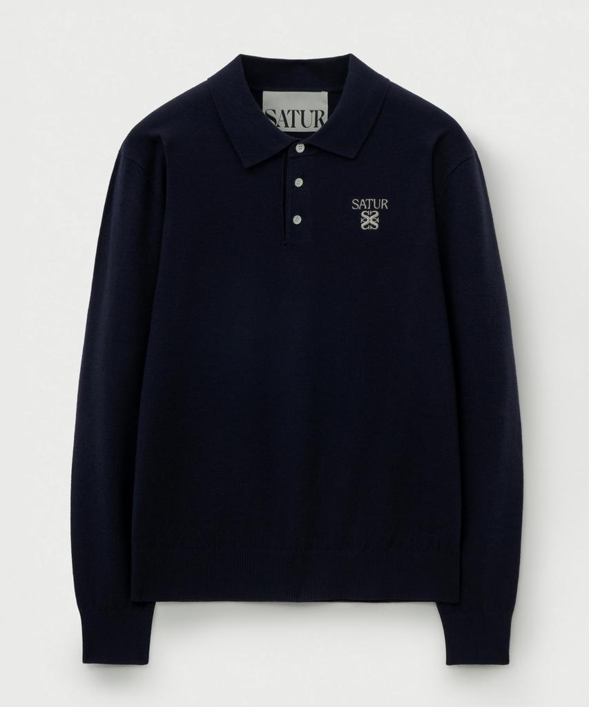Seteo Basic Polo Knit Navy