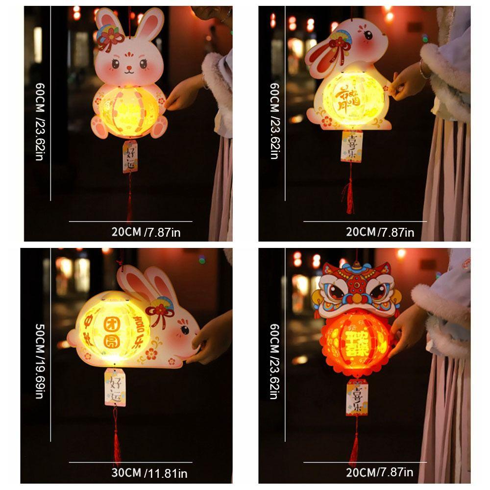 Hanging Mid-Autumn Festival Lantern Luminous Handheld Luminous Lantern Rabbit Lantern  Chidlren