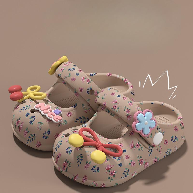 Baotou Girls' Children's Beach Shoes and Flip-flops