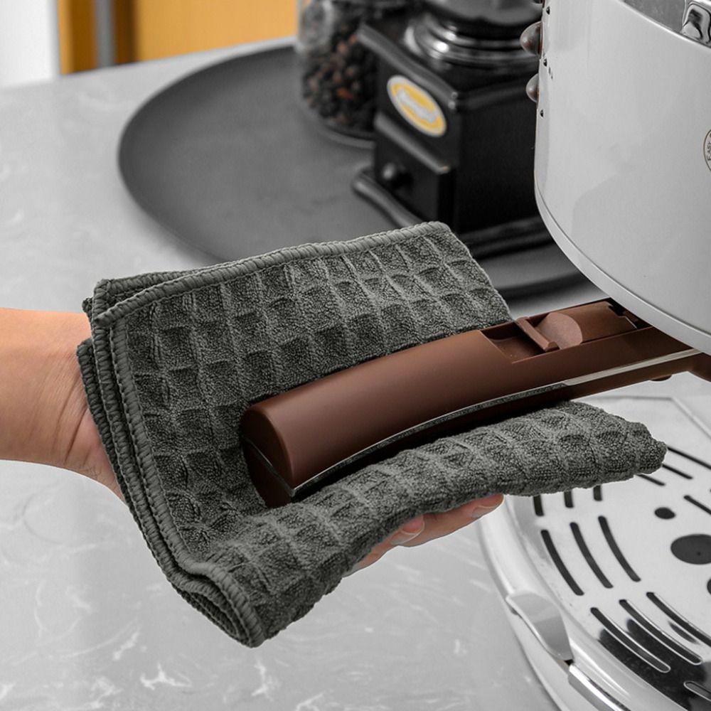 

2Pcs Square Coffee Machine Cleaning Cloth Microfiber Cleaning Towels Waffle Weave Dish Cloths Bar