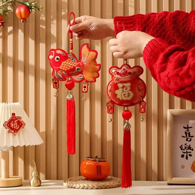 Small Lantern Lucky Bag Pendant Chinese New Year Spring Festival Ornament  Spring Festival