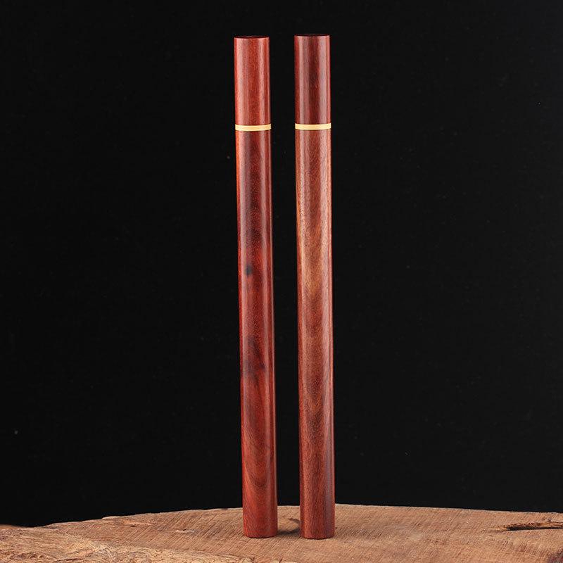 Zambia Wooden Incense Storage Tube for Long Incense Sticks & Agarwood Coils 0012