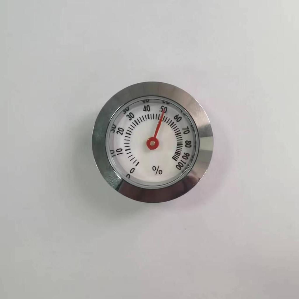 28mm Zinc Alloy Round Pointer Thermometer, Induction Type, Dual Fahrenheit & Celsius Gauge