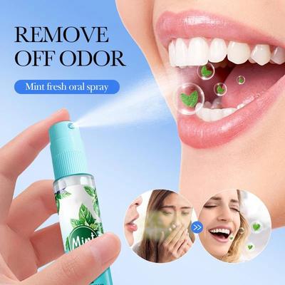 Mouth Freshener Spray Oral Spray Remove Bad Breath Long Lasting Fruity Portable Breath Freshener Refreshing Oral Care Products