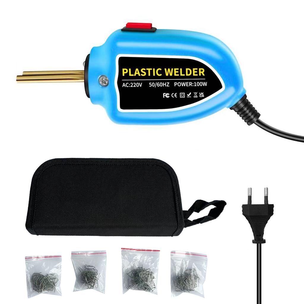 100W Plastic Welding Mini Hot Stapler Plastic Welding Plastic Welder Gun Kit for Car Bumper Repair Tools
