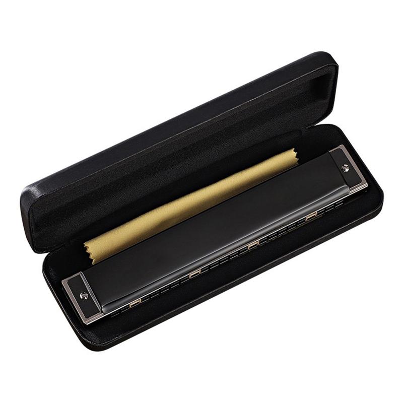 Harmonica Professional C for Key 24 Holes Polyphony Organ Diatonic Mouth with fo