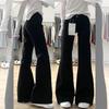 Jeans Neri Donna Micro-Flare a Vita Bassa - Snellenti, Taglie Forti, Gamba Dritta di Alta Gamma per l'Autunno 2025.