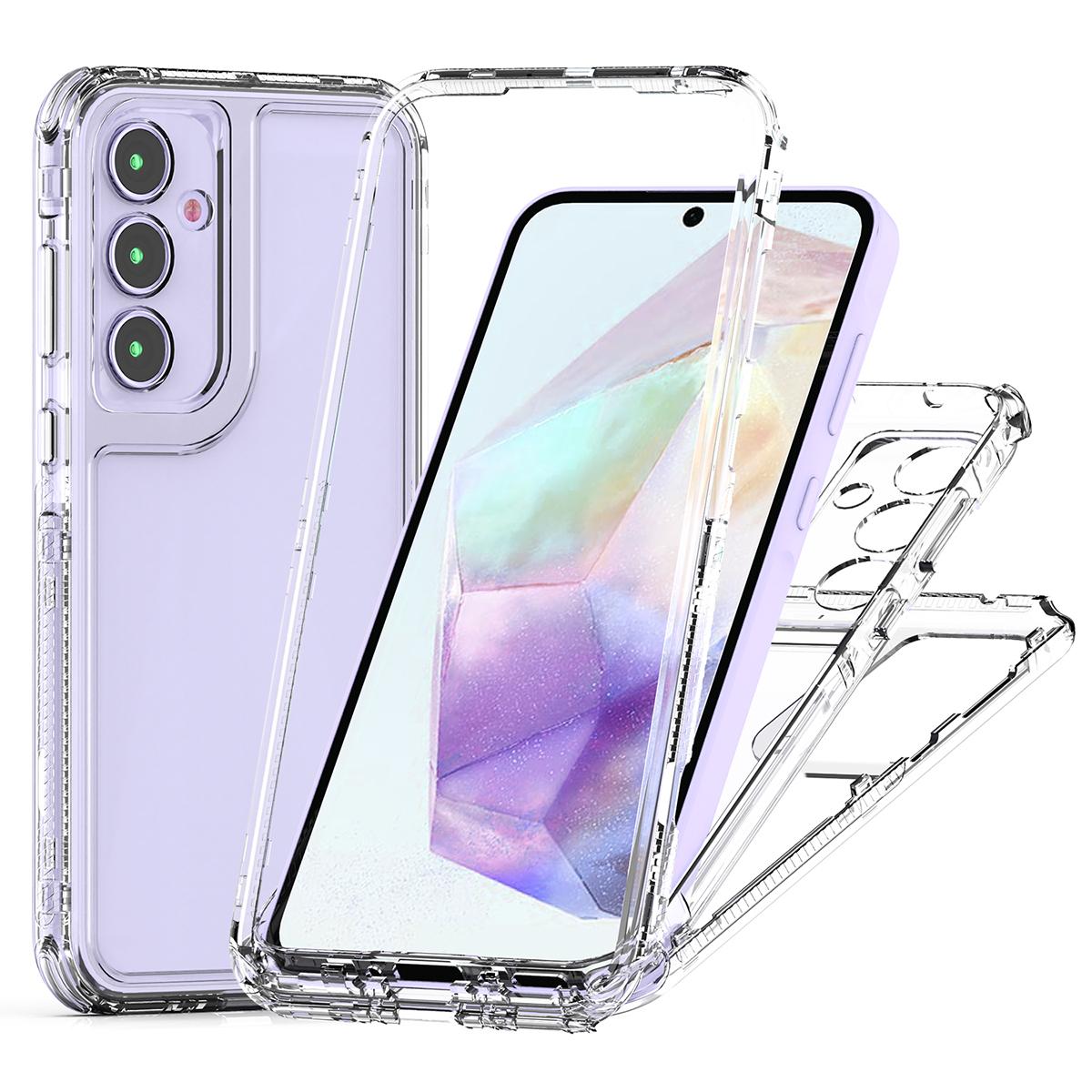 

Для Samsung Galaxy S24 FE Чехол Прозрачный Чехол для Телефона из Акрила+ТПУ с Защитой от Царапин A