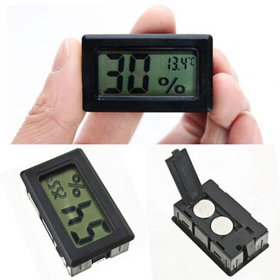 Mini Black Digital LCD Indoor Temperature Humidity Meter Thermometer Hygrometer CDN