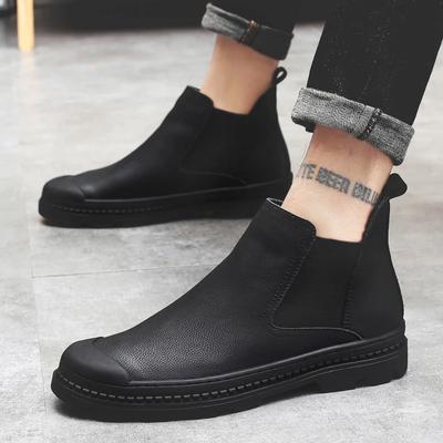 Fashion Chelsea Boots Men Shoes 2024 New Fashion Men Ankle Boots Luxury Winter Boots Men Plush Warm Boot Men Shoes Botas De Hombre