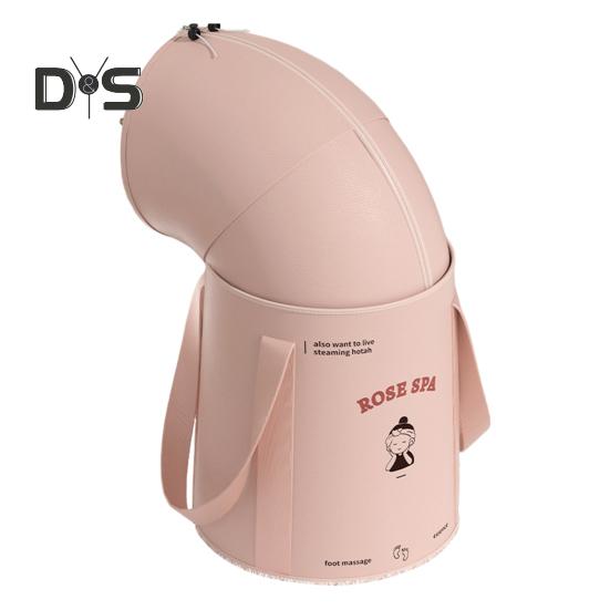 Collapsible Foot Bath Bucket with 5-Layer Insulation Portable Soaking Bag Hot Cold Baths Waterproof Design Foot Spa Bucket