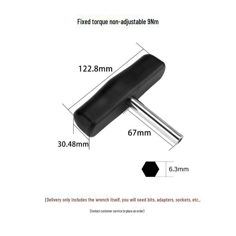1/4" Fixed Torque T-Handle Screwdriver, Non-Adjustable, 0.2-14 Nm Options
