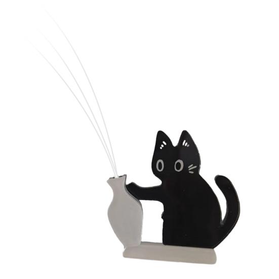 Cat Whiskers Holder Refrigerator Magnet, Cat Furs Keepsake Vase Fridge Magnet, Pet Memorial Decoration for Home, Kitchen