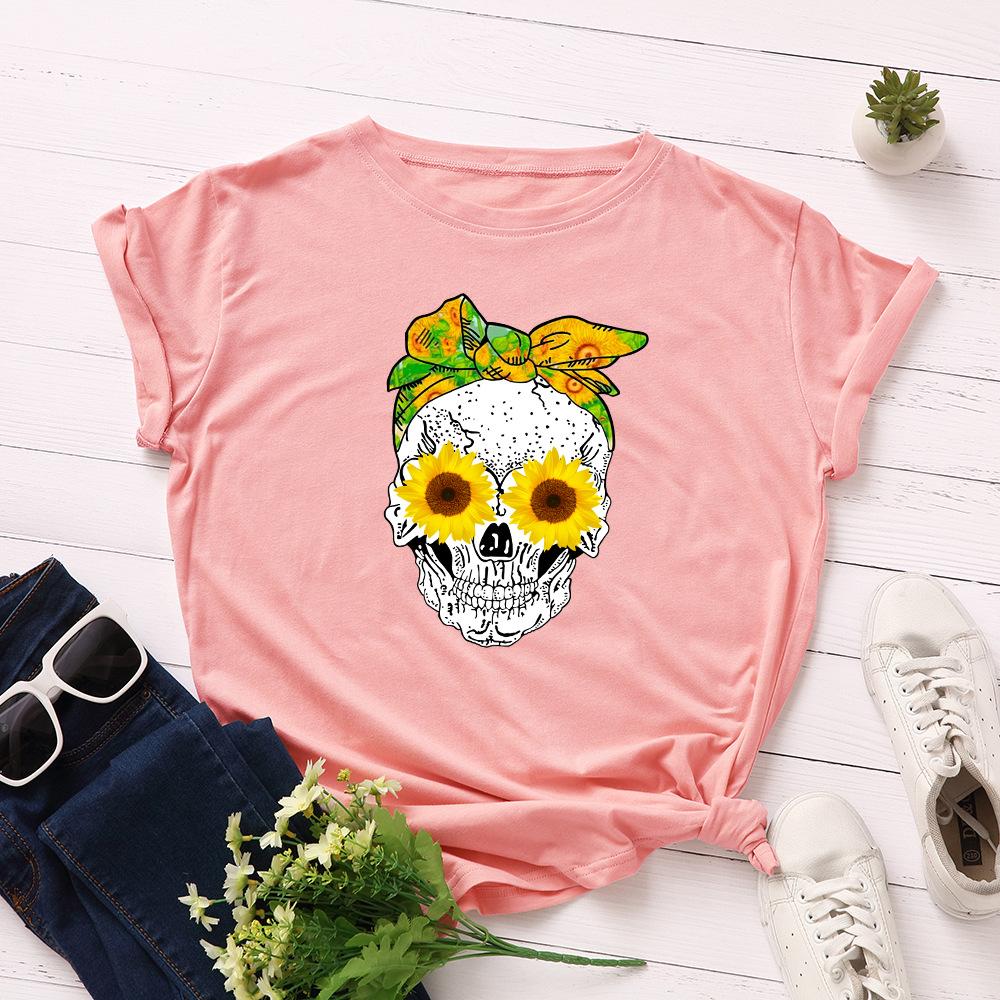 Cotton Comfort Top Fashion Versatile Short Sleeve Casual T-Shirts Women’s