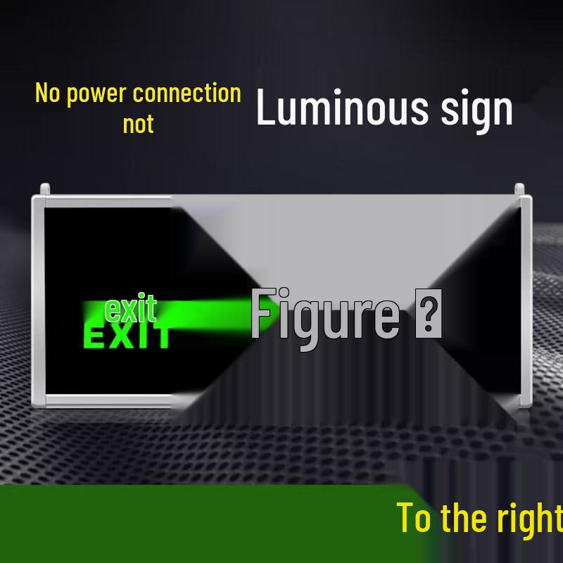 UOSU Self-Luminous Hanging Exit Sign
