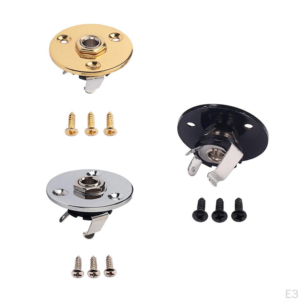 1/4" 6.35mm Output Plate Screws For Electric Guitar Bass