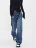 American Fashion Vintage Loose Jeans Women High Waist Vintage Y2k Harajuku Denim Trousers Female Retro Casual Wide Pants New