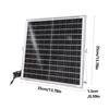 12V 20W Solars Panel With 5.5x2.1mm Output For Boats Campers Caravans Security Camera And Exhaust Fan
