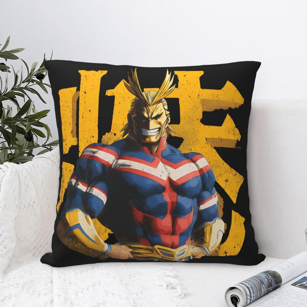 My Hero Academia All Might Pillowcase Merch Printing Cushion Cover Throw Pillow Cover Chair Decor Square Multi Size