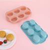 6 Cup Silicone Muffin Pan 6-Cavity Baking Tray Non-Stick Muffin Cake Mold Temperature Resistant Cupcake Biscuit Baking Tools