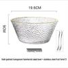 Qianxing Hammered Glass Serving Bowl Set
