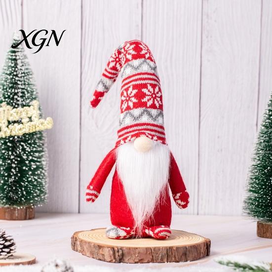 Christmas Decorations for Home Gnome Decoration, Plush Tomte Swedish Figurine, Soft Scandinavian Gift Boxed Holiday Decoration Dwarf Doll Home,
