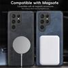 Retro Leather Soft Case for Samsung Galaxy S25 Edge S24 S23 S22 S21 S20 Ultra Plus FE Magnetic Wireless Charging Back Cover