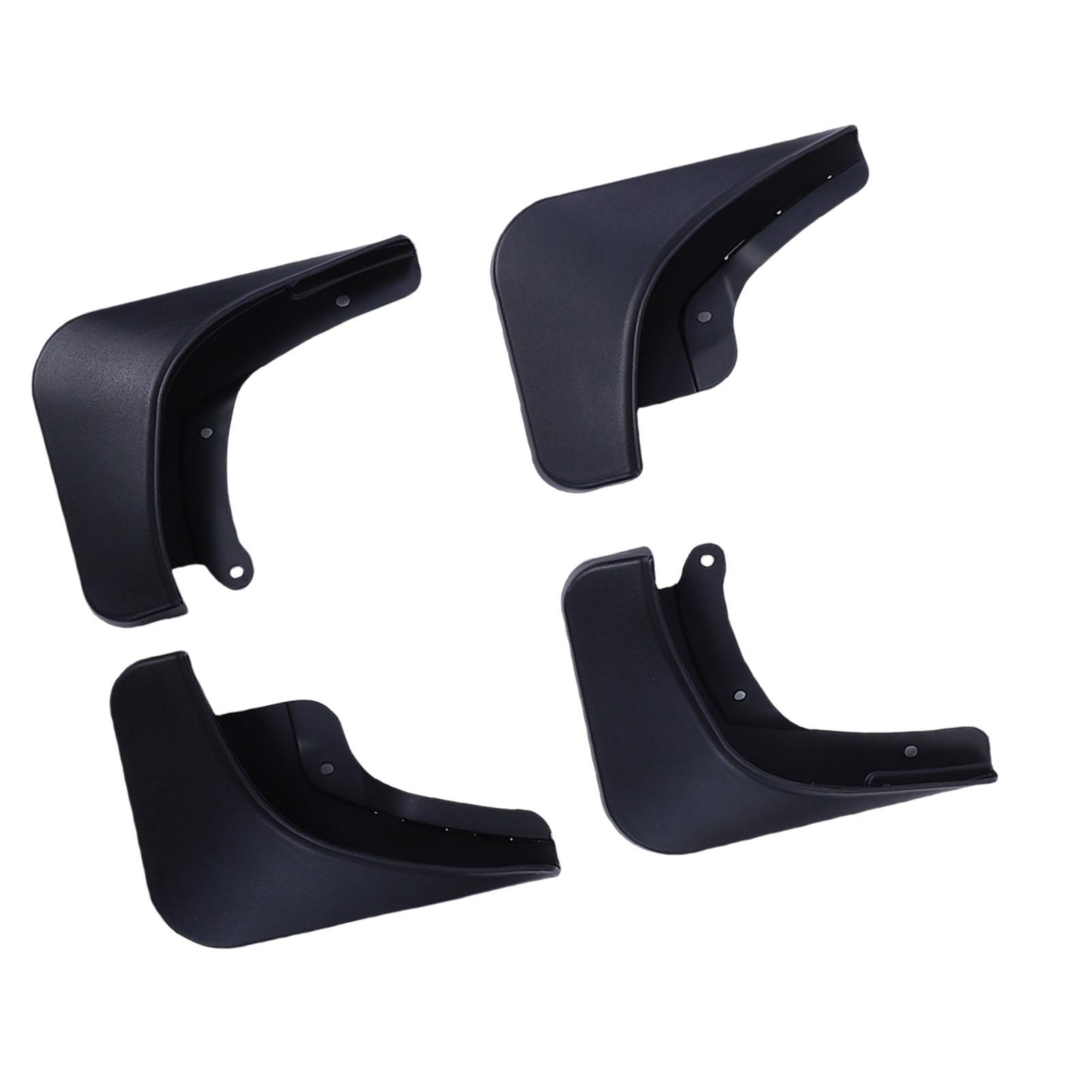 

Mud Flaps Splash Proof PP Black Color Front and Rear Wheel Mud Guards Replacement for Model 3 2024 2026