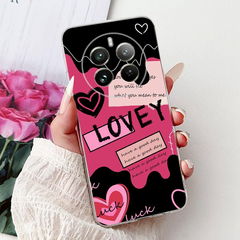 For Realme 12 Pro Plus Case RMX3840 Cute Cat Lucky Koi Painted Cover Soft Slim Phone Case For Realme 12 Plus Realme12 Pro+ Shell