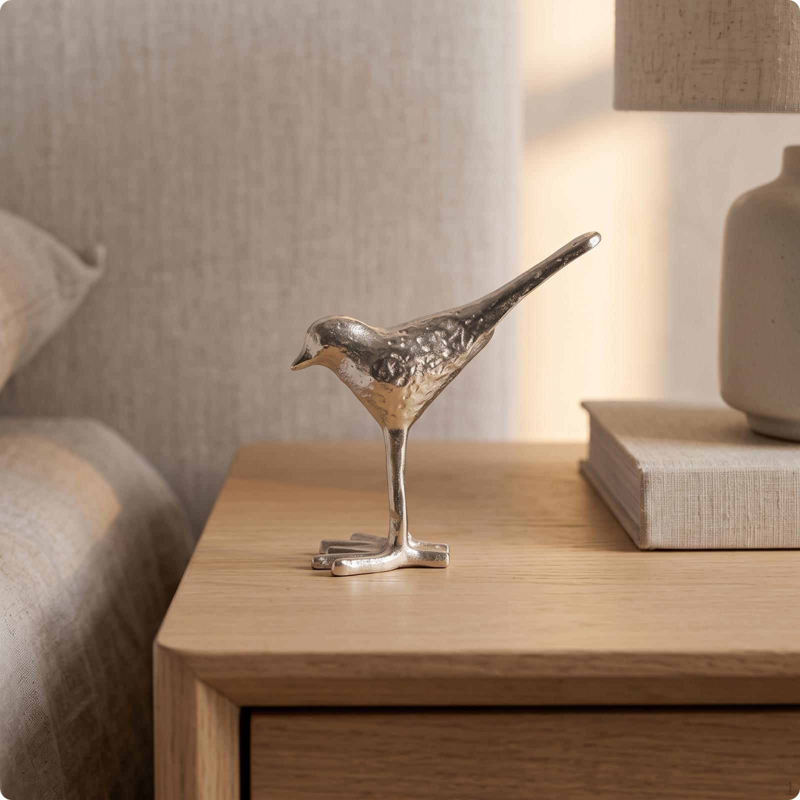 Bird Figurine with Base Tabletop Ornament