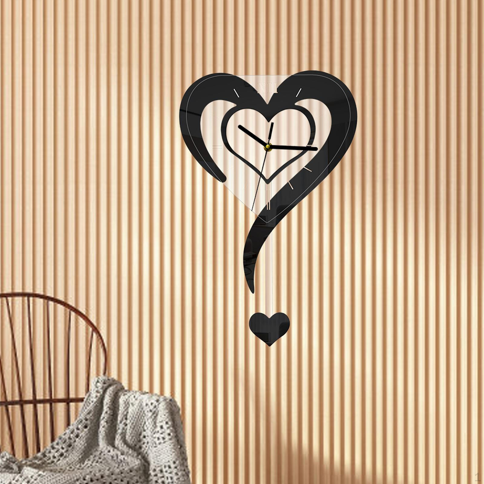 

Часы Бесшумные Многоцелевые Легкие Настенные Акриловые для Офиса Дома Класса Столовой чёрный