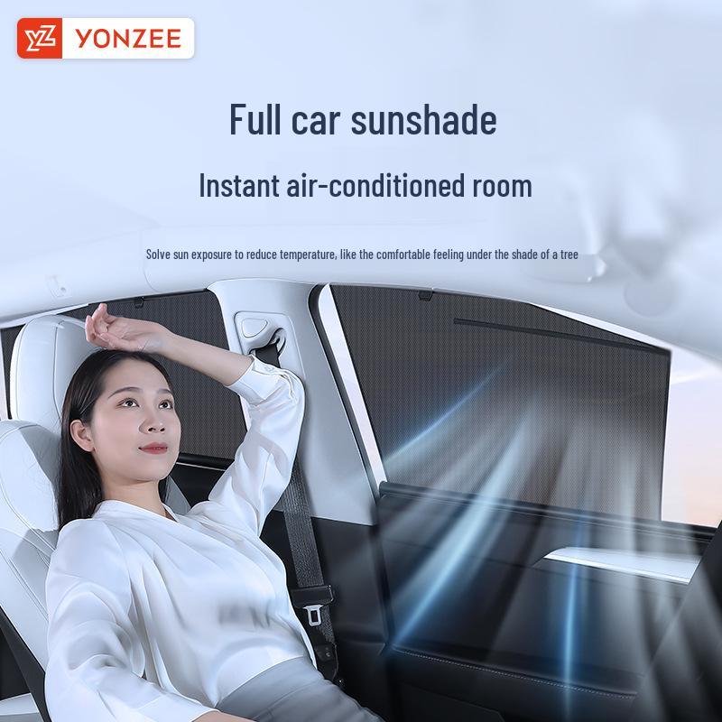 Sunshade Umbrella for Tesla Model Y Refreshed - Side Window Sun Protection & Interior Accessory