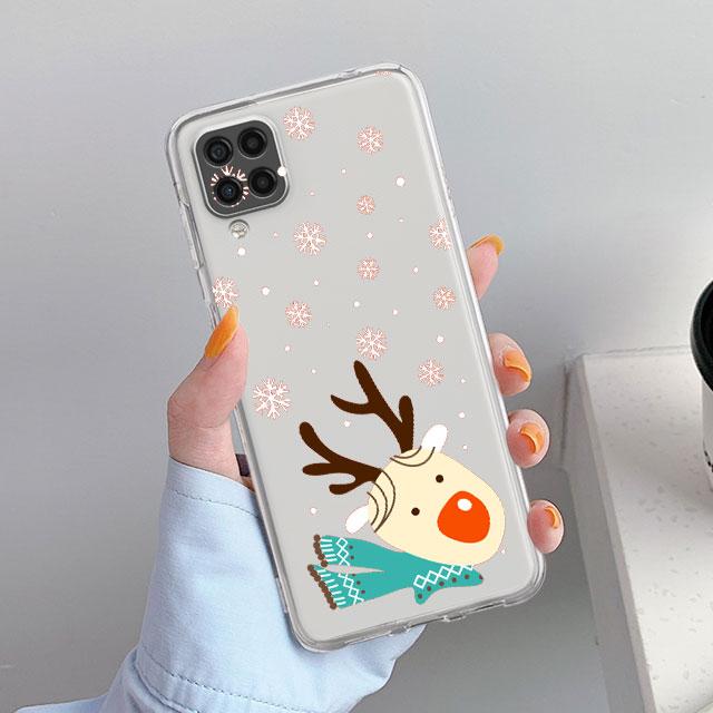 

Чехол для Samsung Galaxy A52 A12 A51 A71 A32 A21s A22 A53 A23 A13 A03 A02 A41 A33 A11 A72 Чехол для телефона Милая мультяшная кукла Рождество Samsung A20e