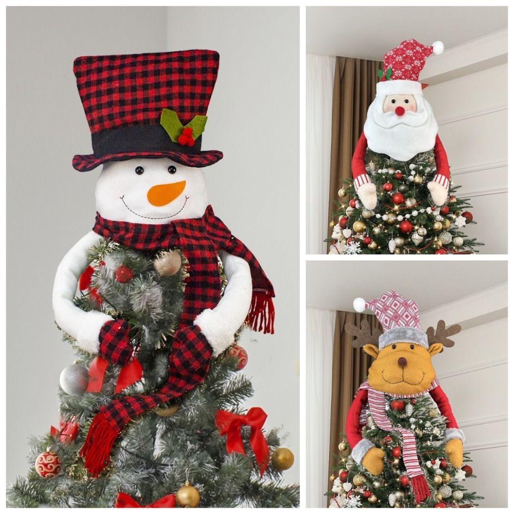 Large Size Snowmen Hugger Ornaments Scarf Design Xmas Tree Ornaments  Home Decor