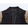Za New Fall Women's Clothing 2025 Fashion Wind French Style Design Fashion Patchwork Fur Elegant Long Outwear