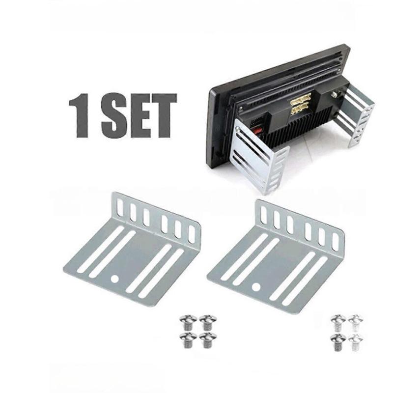 Double Din Car Radio Installation Kit With Mp5 Holder And Support Bracket Compatible With 2 Din Car Stereo Replacement Units