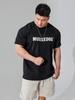 Trendy Fitness CBUM Short Sleeved Men's Summer Loose Large Cotton GYM T-shirt Trendy Half Sleeves