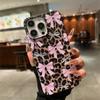 Leopard Print & Bow Pattern Soft Silicone Phone Case For iPhone 16 16e 15 14 13 12 11 Pro X XR XS Max 7 8 Plus Protective Cover