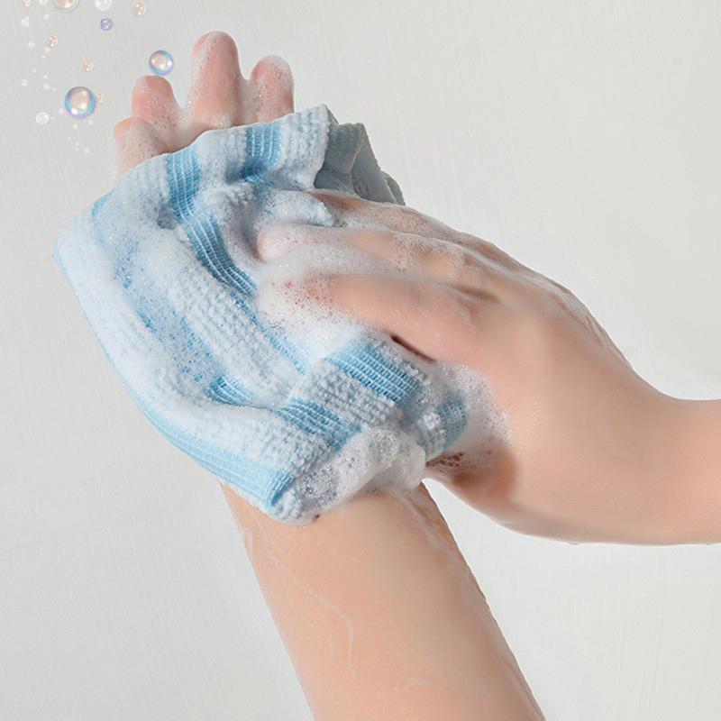Back Exfoliating Nylon Bath Towel Soft Skin Cleaner Multifunctional Body Brush for Shower Use