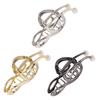 Zinc Zinc Zinc Alloy Treble Clef Hair Clip Vintage Music Note Hair Claw Retro   Makeup Hair Clips